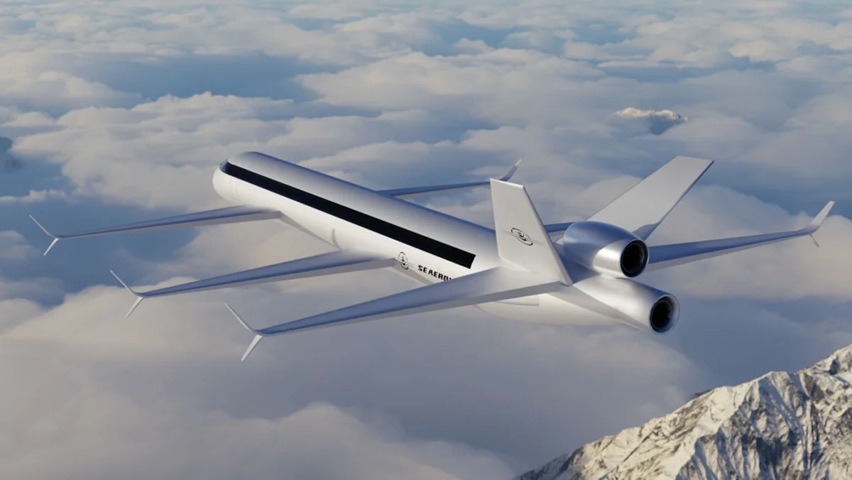 Crean un avión de 6 alas que gasta menos combustible