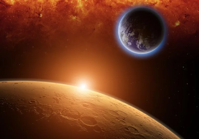 La vida en el sistema solar puede haberse originado primero en Marte, no en la Tierra